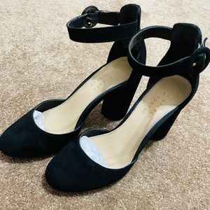 5.5 Black Ankle Strap Heels
